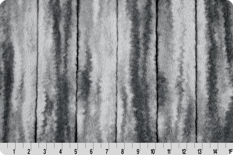 END OF BOLT 27" x 60" - Luxe Cuddle® Sydney Wave in Alloy from Shannon Fabrics- 15mm Pile