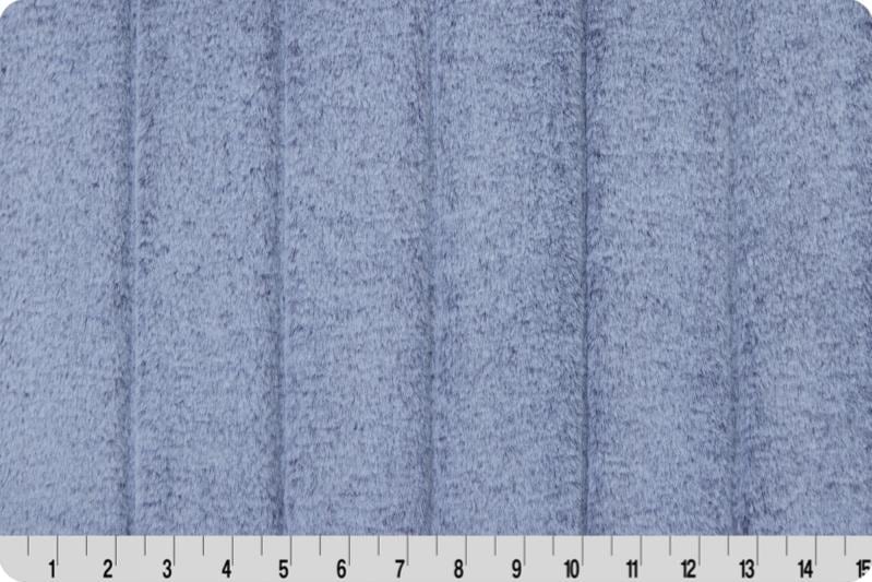 END OF BOLT 33" x 60"Luxe Cuddle® Iced Sydney in Navy from Shannon Fabric's Minky Collection -15mm Pile