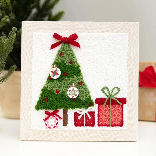 Kimberbell's Christmas Morning – Punch Needle Plus Kit - Everything needed to make project is included