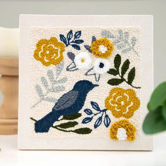 Kimberbell's Birdsong Bouquet Punch Needle Plus Kit - Everything needed to make project is included