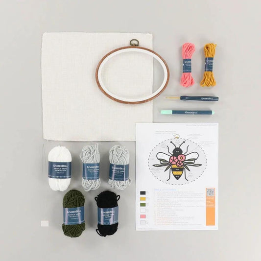 Kimberbell Bloomin' Bee Punch Needle Complete Kit - Punch Needle Plus3.