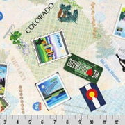 Minky - DISCONTINUED-Where Ya' Been? States Digital Cuddle® COLORADO from Shannon Fabrics - 60" Wide's Digital Cuddle Collection
