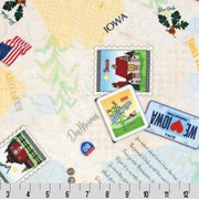 Minky - DISCONTINUED-Where Ya' Been? States Digital Cuddle® IOWA from Shannon Fabrics - 60" Wide's Digital Cuddle Collection