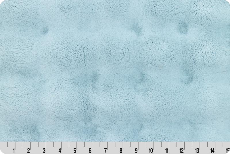 End of Bolt 25" x 60" Luxe Cuddle® Powderpuff in Raindrop Plush MINKY from Shannon Fabric- 10mm Pile