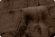 END OF BOLT 27" x 80" Extra Wide Minky - Luxe Cuddle® Mirage in Truffle Furry Fabric from Shannon Fabrics