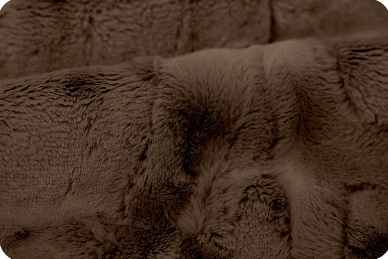 END OF BOLT 27" x 80" Extra Wide Minky - Luxe Cuddle® Mirage in Truffle Furry Fabric from Shannon Fabrics