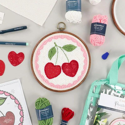 Kimberbell's Life is Cherry Sweet Punch Needle Plus from Kimberbell Punch Needle Plus Kit - Everything needed to make project is included