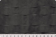 END OF BOLT 35" X 60" Luxe Cuddle® Marbella in Charcoal Plush Minky from Shannon Fabric- 10mm
