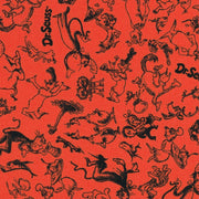 Dr. Seuss Character Sketch in Red from the Celebrate Seuss! Collection by Robert Kaufman - 100% Cotton