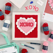 Kimberbell's Hugs and Kisses Punch Needle Plus Kit - Everything needed to make project is included