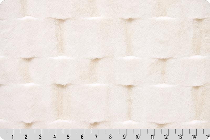 END OF BOLT 70" X 60" Luxe Cuddle® Marbella in Natural Plush Minky from Shannon Fabric- 10mm