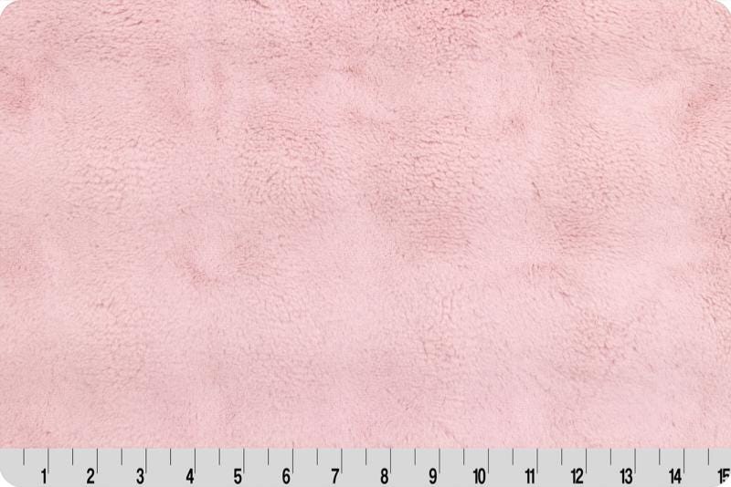 End of Bolt 2 yards of Luxe Cuddle® Powderpuff in ROSEWATER Plush MINKY from Shannon Fabric- 10mm Pile
