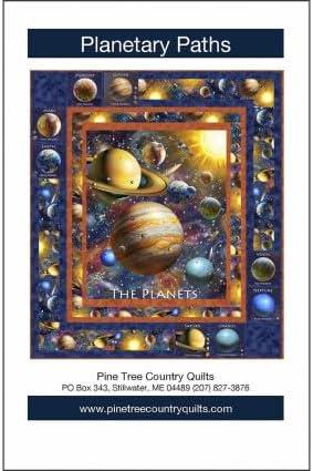 Planetary Paths Quilt KIT Designed by Pine Tree Country Quilts for QT Fabrics - 49" x 56" - 100% Cotton