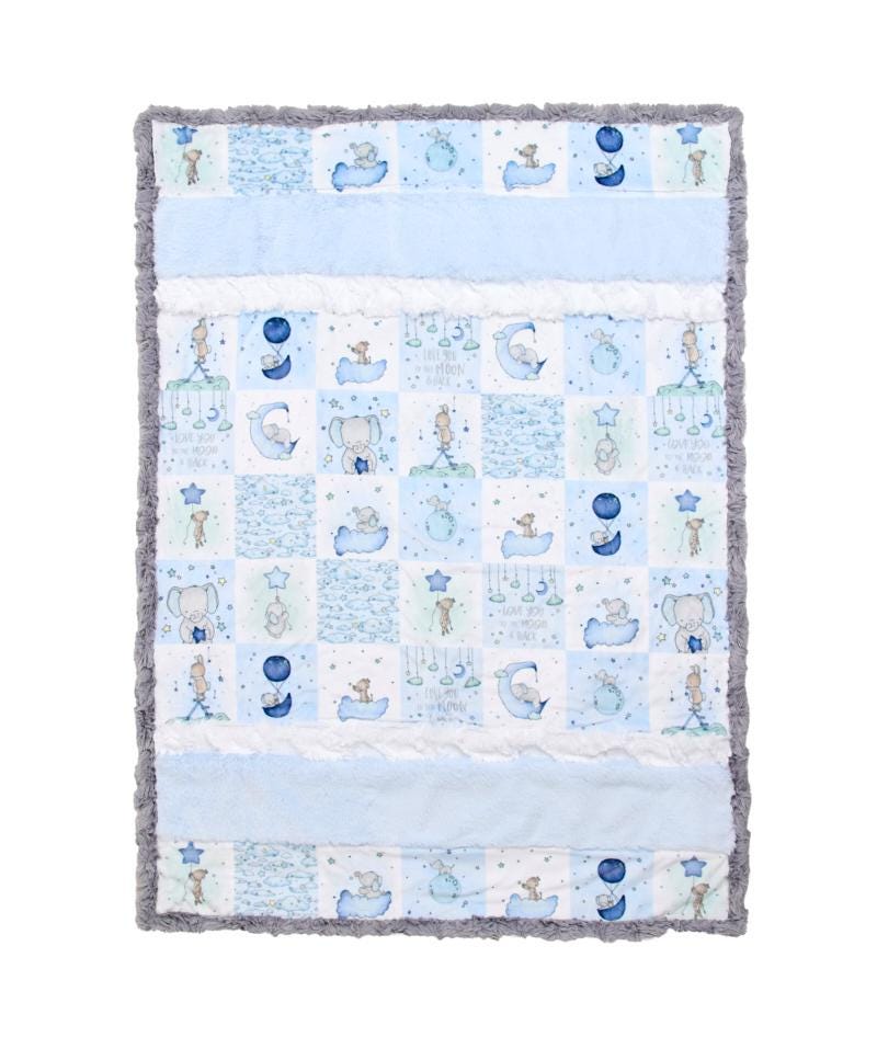 SWEET PEA ELI Minky Quilt Kit- Tiny Tales Cuddle Kit  From Shannon Fabrics 28" x 41"