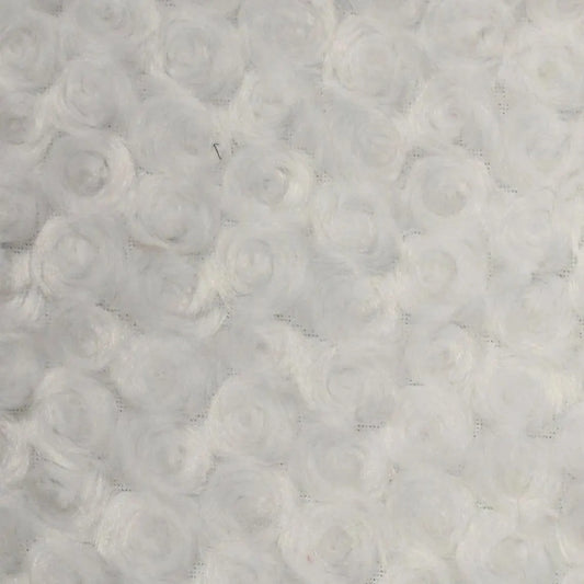 Minky -Lux Snuggle Rose SILVER From EZ Fabric