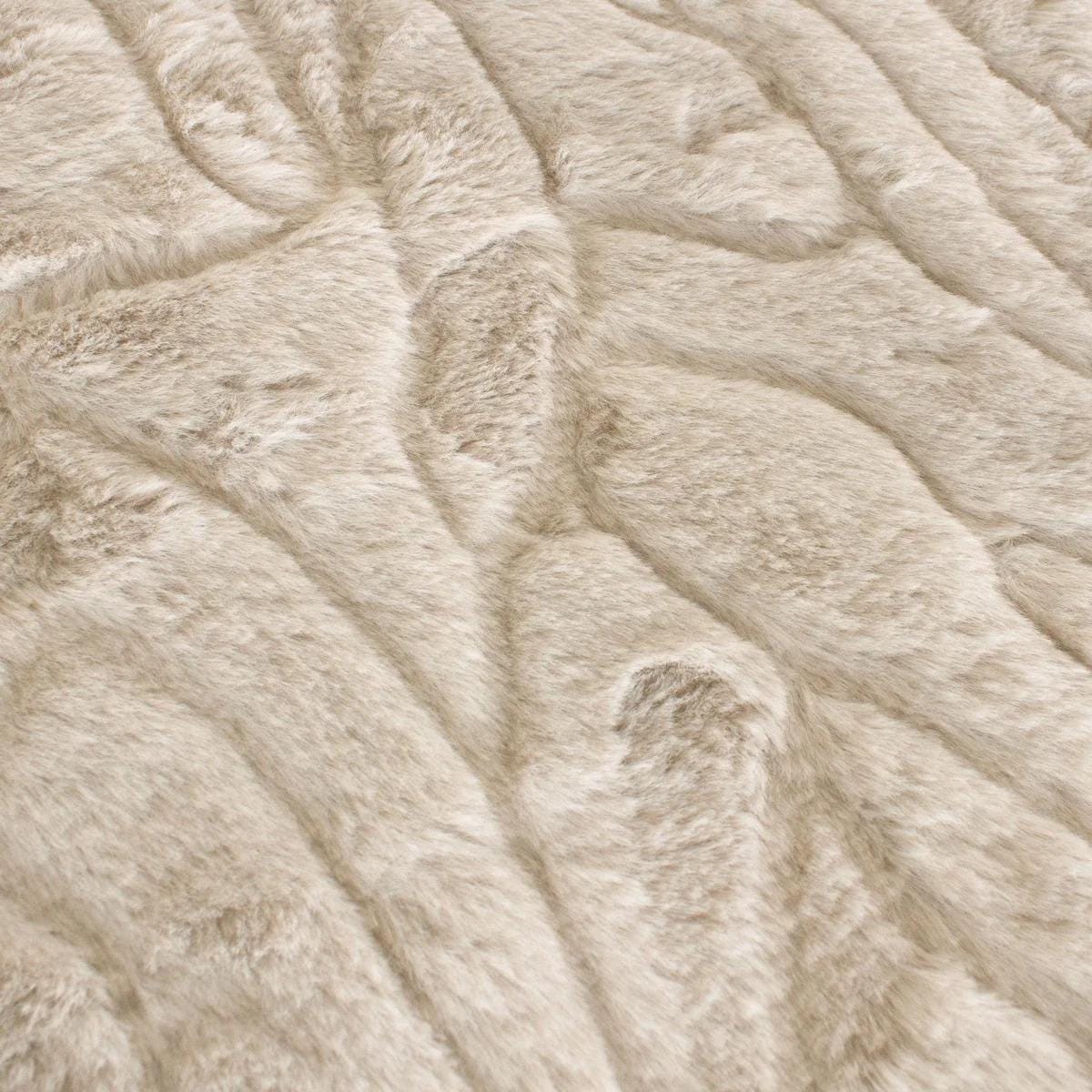 END of BOLT 27" x 60" Minky- Four Seasons Snuggle in Mushroom from EZ Fabrics
