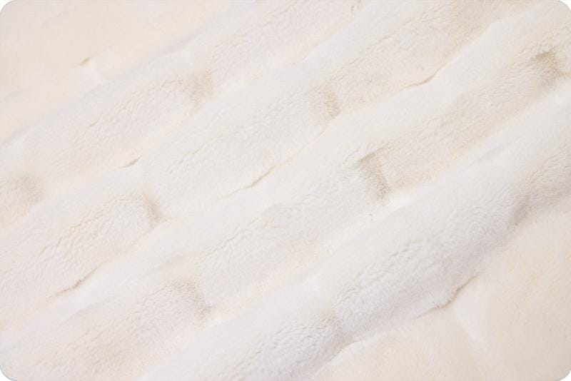 END OF BOLT 70" X 60" Luxe Cuddle® Marbella in Natural Plush Minky from Shannon Fabric- 10mm