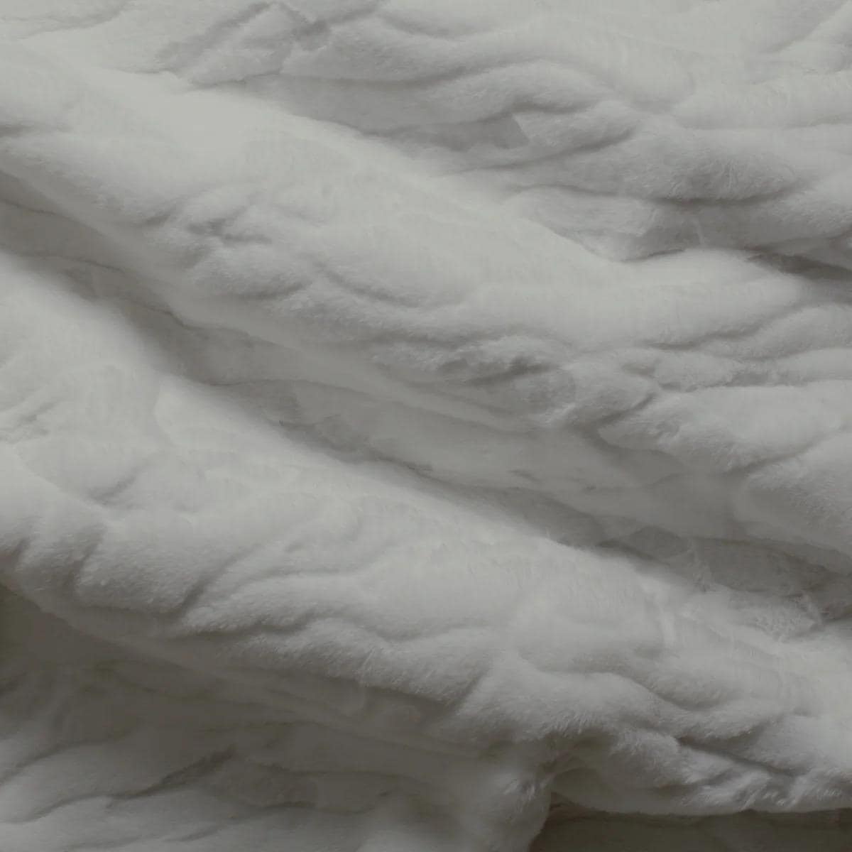 End of Bolt 36" x 60" Minky- Four Seasons Snuggle in Silver from EZ Fabrics