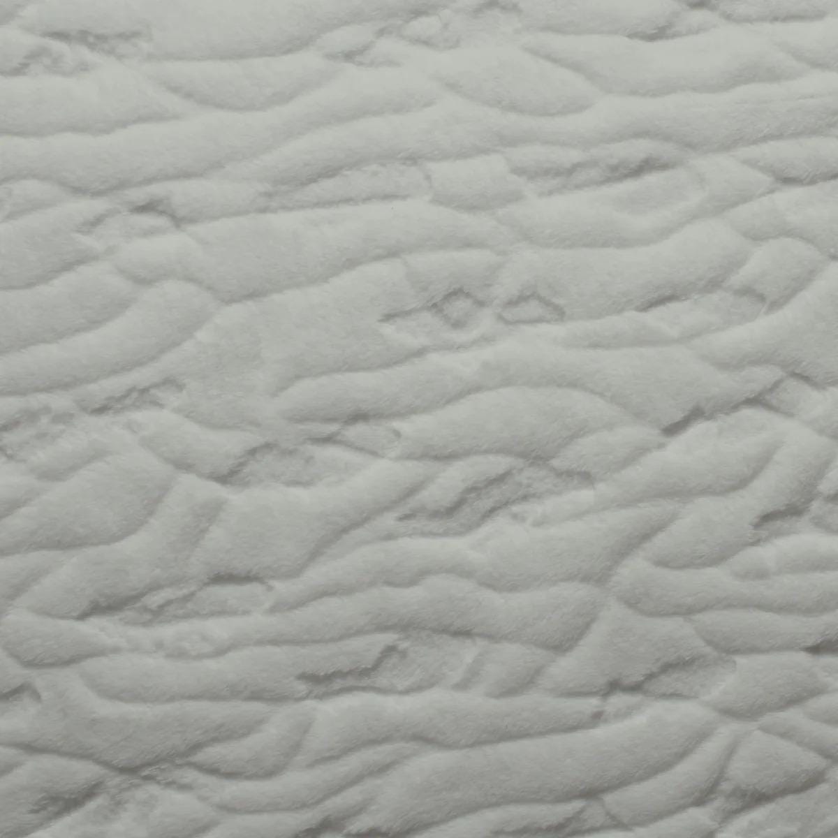 End of Bolt 36" x 60" Minky- Four Seasons Snuggle in Silver from EZ Fabrics