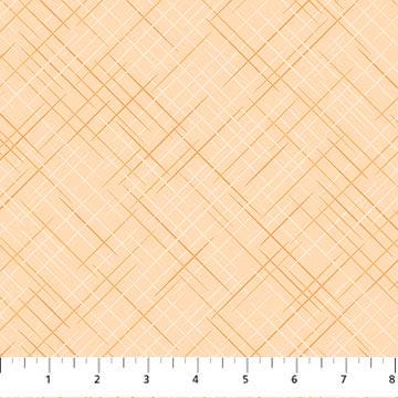 Cross Hatch Texture in Almond from the On the Bias Collection by Patrick Lose for Northcott Fabrics BY THE YARD - 100% Cotton