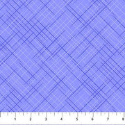 Cross Hatch Texture in Blue Serge from the On the Bias Collection by Patrick Lose for Northcott Fabrics BY THE YARD - 100% Cotton