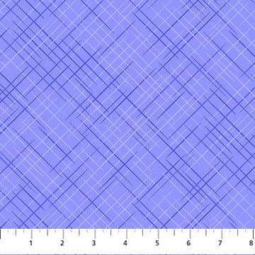 Cross Hatch Texture in Blue Serge from the On the Bias Collection by Patrick Lose for Northcott Fabrics BY THE YARD - 100% Cotton