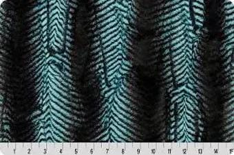 Minky -DISCONTINUED- Luxe Cuddle Mamba MAUI & BLACK From Shannon Fabrics