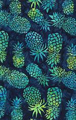 Minky -DISCONTINUED-Pineapple Batik in Navy Smooth Digital Cuddle® from Michael Miller Fabric
