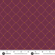 Roadside in Raspberry From Andover Fabrics Meadow Walk Collection by Alexandra Bordallo BY THE YARD