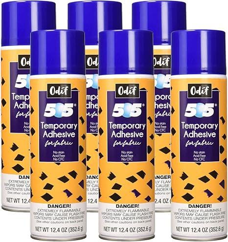 1 can of 14.7 ounce 505 Temporary Fabric Adhesive Spray from Odif - Great for Minky Strip Quilts - Large Can
