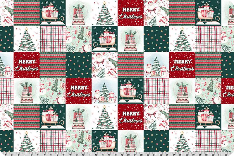 END OF BOLT 30" X 60" Jolly Stitches Multi Digital Cuddle® Minky from Shannon Fabrics 2.5mm pile