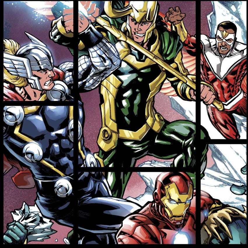 END OF BOLT - 1 Yard (36" x 58") - Avengers Dynamic Power from Springs Creative by the Yard - Licensed Fabric - 58 inches Wide