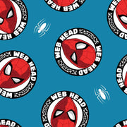 END OF BOLT - 20" X 58" - Spiderman Web Slinger Fleece from Springs Creative by the Yard - Licensed Fabric - 58 inches Wide