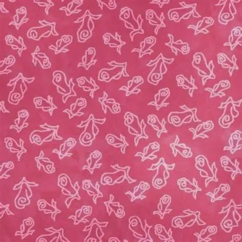 Batik - Rosebuds on Raspberry from Island Batik's Positively Pink Collection BY THE YARD