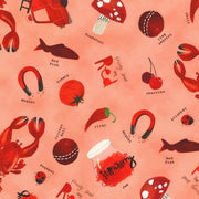 Red Things from Things That Are Colors Collection from Robert Kaufman Fabrics - 100% Cotton by the Yard