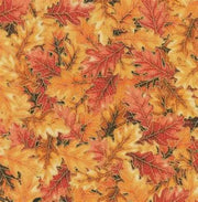 Autumn Leaves Metallic from the Sweet Pumpkin Spice Collection by Robert Kaufman