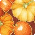 Autumn Pumpkins Metallic on Red from the Sweet Pumpkin Spice Collection by Robert Kaufman