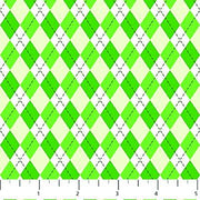 Argyle in Green - Love and Luck Celebrations Collection by Patrick Lose BY THE YARD - 100% Cotton Fabric
