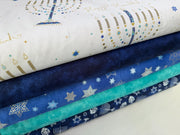 Hanukkah Menorah Bundle - 5 Fabrics - 100% Quilt Shop Quality Cotton - Choose your Cut