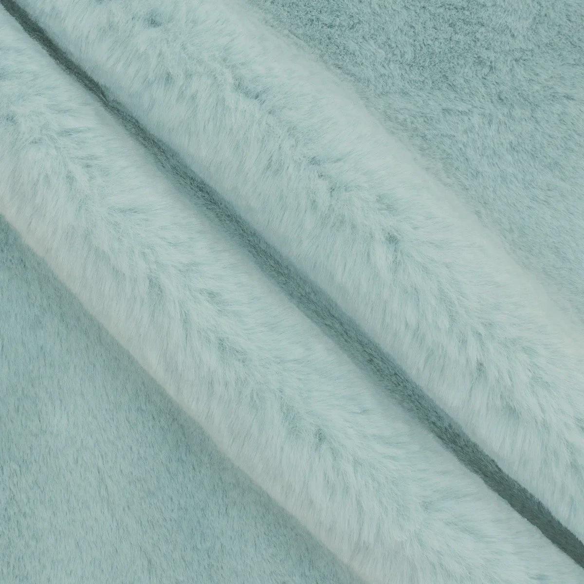 END of BOLT - 1.5 yd X 60" (54" X 60") - Rain Blue Kodi Snuggle from EZ Fabrics - 20mm Pile