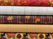 Autumn Afternoon Fabric BUNDLE - 5 Fabrics - Quilt Shop Quality - Choose Your Cut