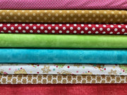 Christmas Fabric BUNDLE - 8 Fabrics - Quilt Shop Quality - Choose Your Cut