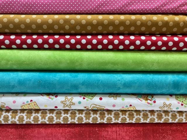 Christmas Fabric BUNDLE - 8 Fabrics - Quilt Shop Quality - Choose Your Cut
