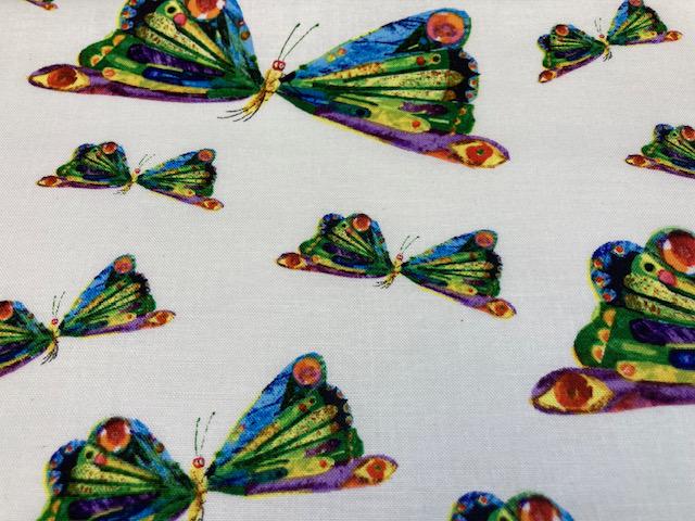 The Very Hungry Caterpillar 16 Fabrics (Panel PLUS 15 Fabrics) - Quilt Shop Quality - Choose Your Cut