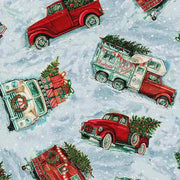 Holiday Trucks from the Feeling Festive Collection for Timeless Treasures- 100% Quilt Shop Quality Fabric