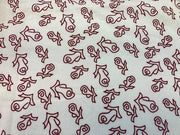 Batik Clearance - Rosebuds on Almond from Island Batik's Positively Pink Collection BY THE YARD