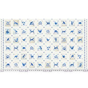 Azulejos in Cream from the Azul Collection by Adam Trest for FreeSpirit Fabric 100% Cotton