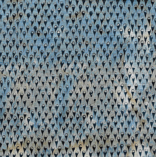 Batik - Rain Drops on Sky Blue from Island Batik by the Yard
