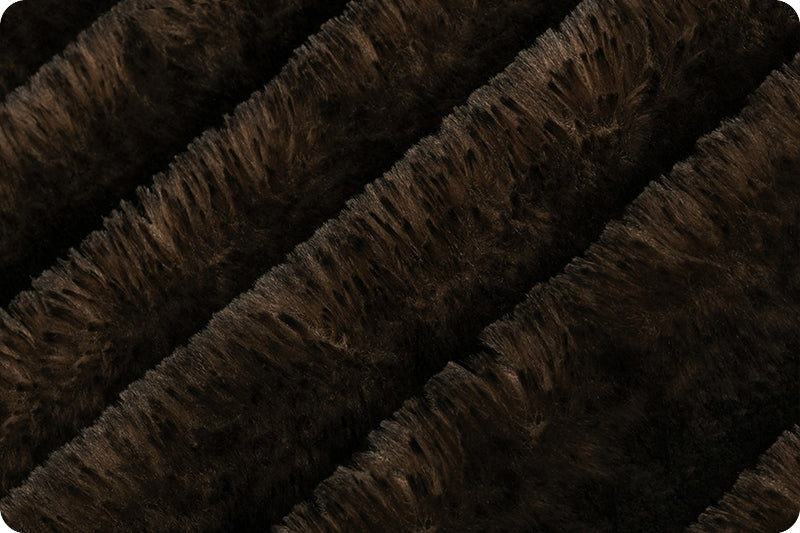 Minky -Luxe Cuddle Arctic Fox BLACK COFFEE From Shannon Fabrics