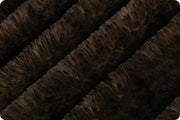 Minky -Luxe Cuddle Arctic Fox BLACK COFFEE From Shannon Fabrics